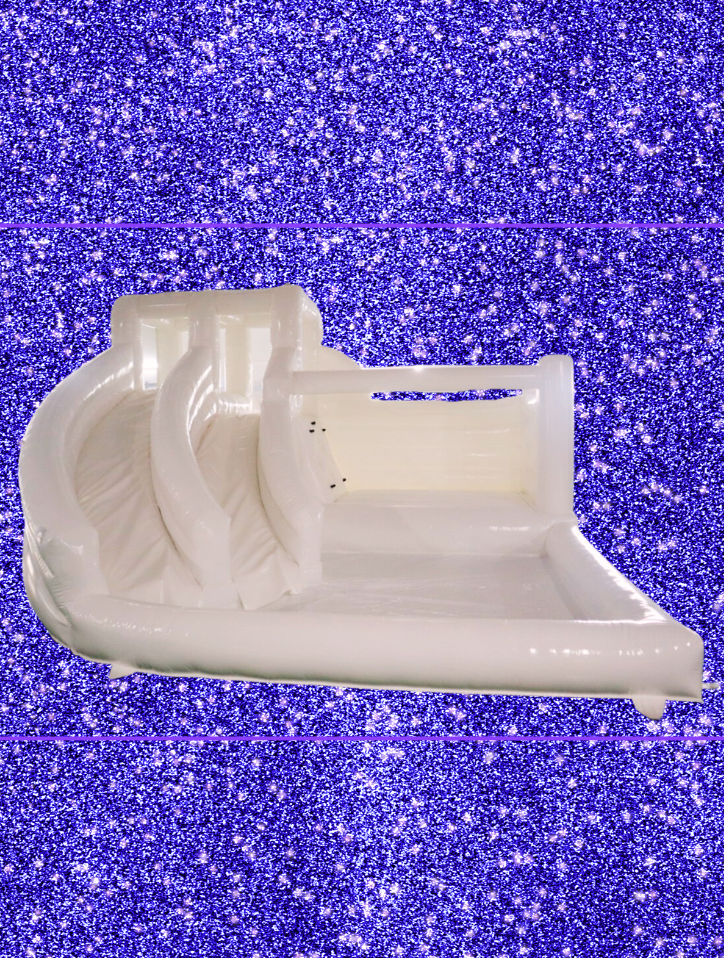 Midi Double Slide Combo - White (Wet & Dry Inflatable) – The Dallas Party